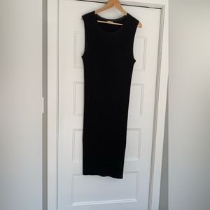 Club Monaco gorgeous ribbed black dress